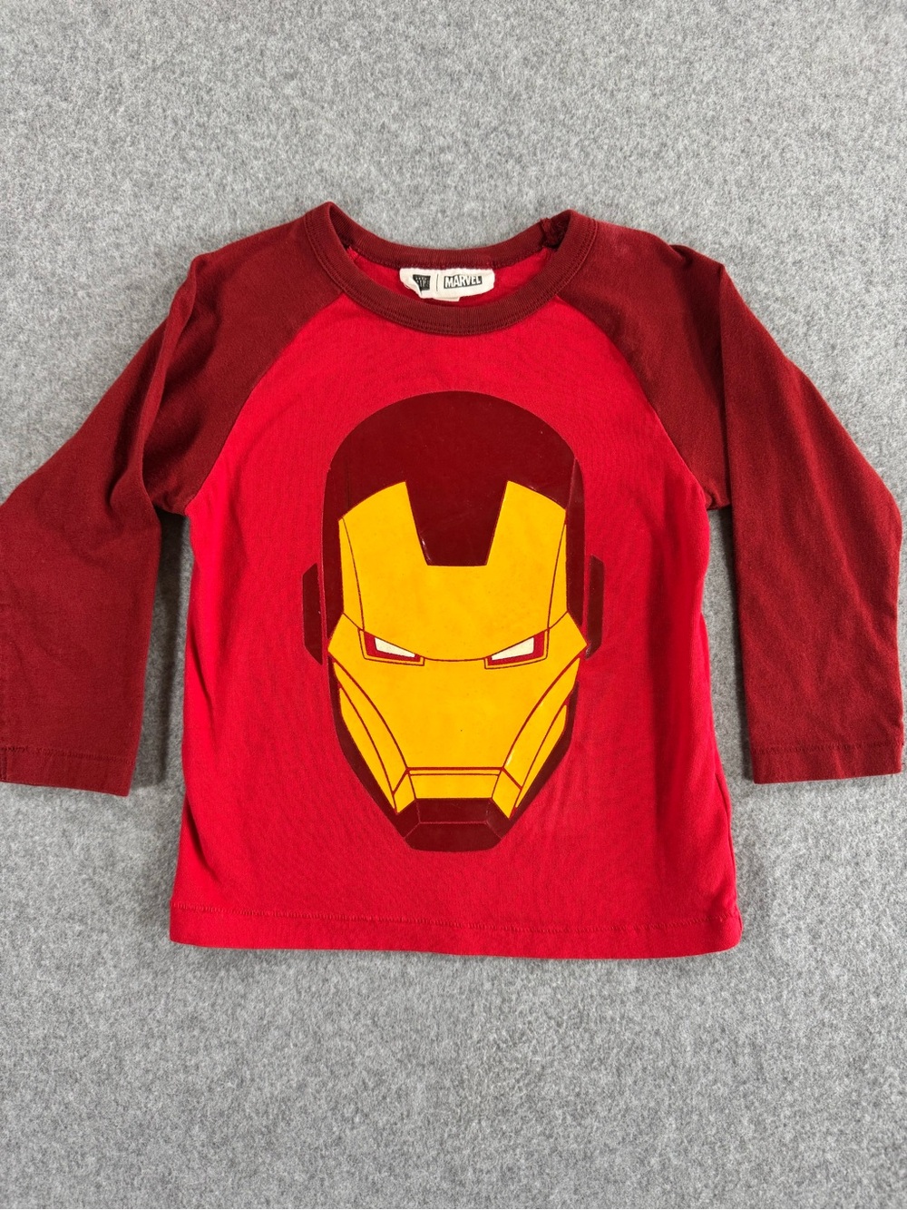 GAP Red & Maroon Iron Man Long-Sleeve Tee